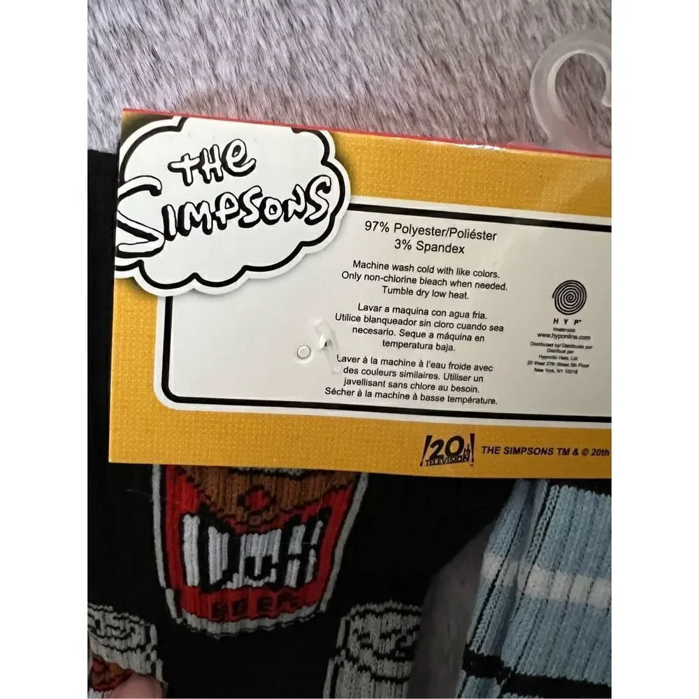 The Simpsons Novelty Socks 2pk